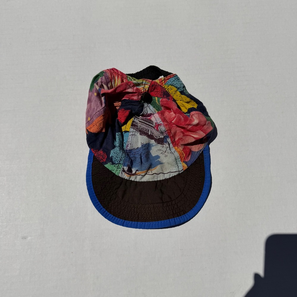 Vintage Jams World All Over Print Hat Multicolor Cars Floral Soft Cap One Size